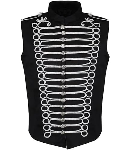 Ro Rox Sleeveless Marching Band Parade Military Jacket
